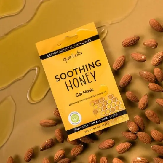 Que Bella Soothing Honey Gel Mask - 0.5oz image {2}