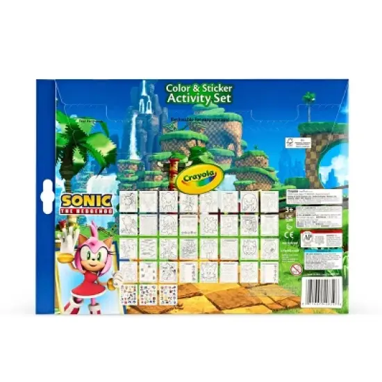 Crayola Color and Sticker Activity Foldalope Sonic image {4}