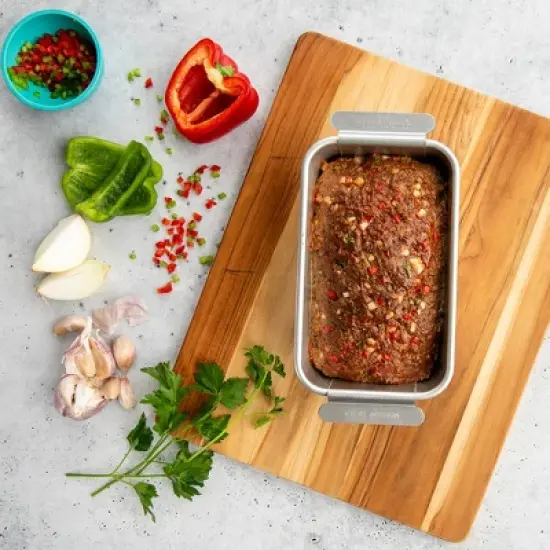 Nordic Ware Naturals&reg; Meatloaf Pan with Lifting Trivet image {2}