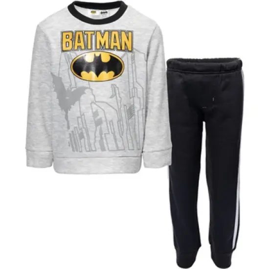 DC Comics Justice League Batman Fleece Pullover Sweatshirt and Pants Set Toddler image {6}