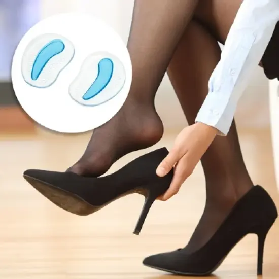 Unique Bargains Soft Anti-slip Forefoot Insole Pads 2 Pairs image {1}