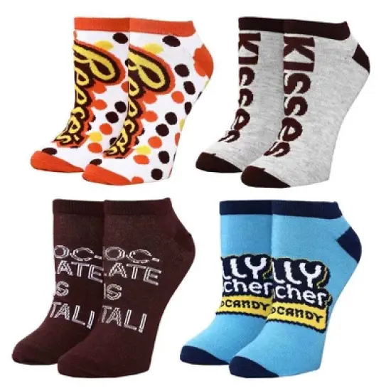 Bioworld Hershey's Men's 12 Delicious Days of Socks Crew and Ankle Adult Box Set Multicoloured image {2}