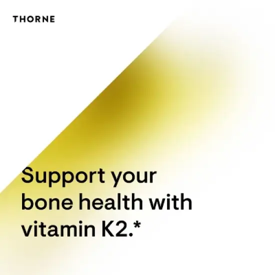 THORNE Vitamin K2 Liquid (1 mg per drop) - Concentrated Vitamin K2 Supplement for Heart and Bone Support* - 1 Fl Oz image {4}
