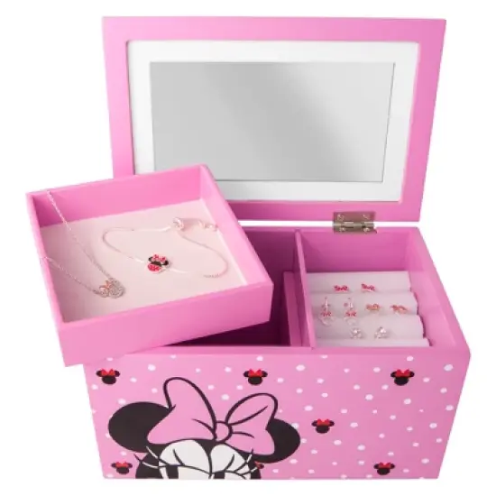 Disney Minnie Mouse Jewelry Box Show Your Minnie Style Jewelry Organizer image {6}