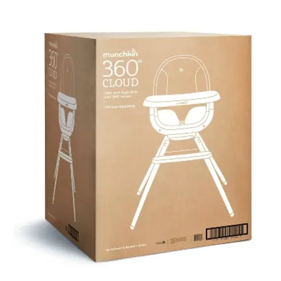 Munchkin Cloud Baby High Chair with 360&deg; Swivel - Clear image {9}