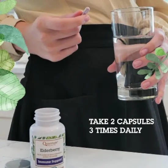 Quantum Elderberry Immune Defense 400mg Capsule, 60 Ct image {5}