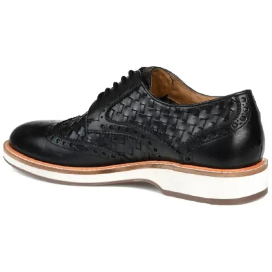Thomas & Vine Medium and Wide Width Mens Radcliff Tru Comfort Foam Lace-up Woven Wingtip Derby image {6}