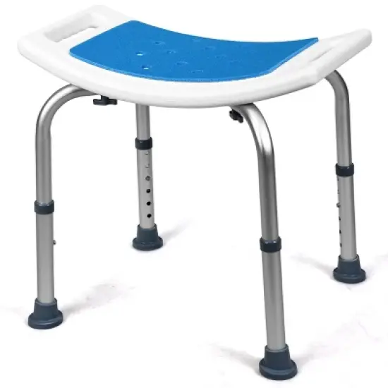 Costway Shower Bath Chair 6 Adjustable Height Bathtub Stool Bench Non-Slip Padded Seat image {9}