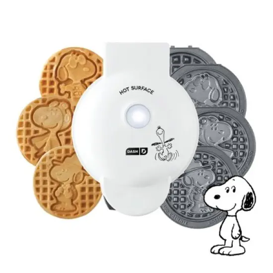 Peanuts x Dash Snoopy MultiMaker Mini Waffle Maker System 4 Plates image {7}