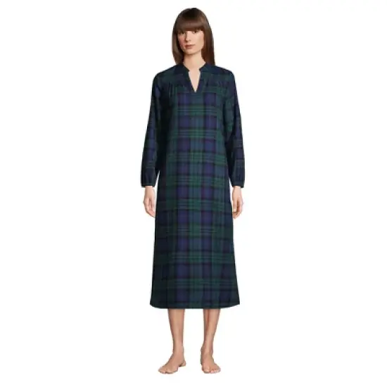 Lands' End Women's Long Sleeve Flannel Nightgown image {2}