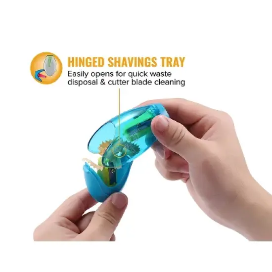 Bostitch Twist-n-Sharp&trade; Duo Pencil Sharpener, Assorted Colors, Pack of 6 image {5}