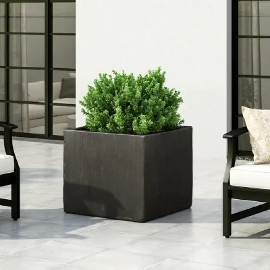 Christopher Knight Home Ella Outdoor Modern Lightweight Concrete Square Planter image {6}