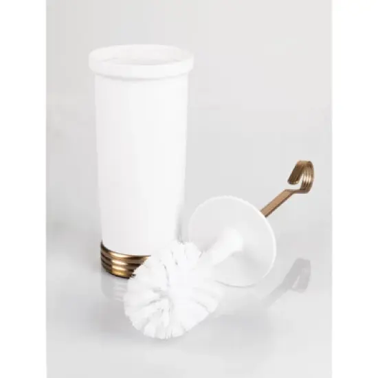 mDesign Plastic Toilet Bowl Brush & Holder, Non-Skid Base image {5}