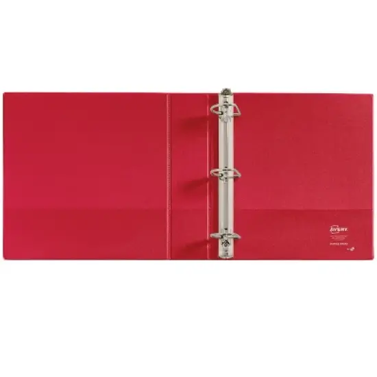 Avery Durable 3 Ring Binders, 2 Inch Slant Rings, 2 Red Binders (46015) image {6}