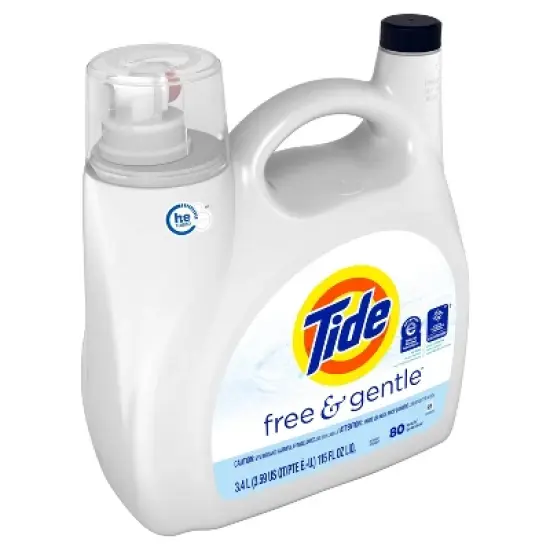 Tide Liquid Free & Gentle Laundry Detergent - 115oz image {1}