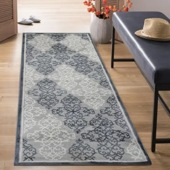 Celeste Contemporary Oversized Medallion Indoor Area Rug by Blue Nile Mills image {8}