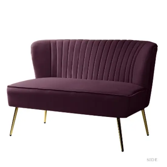 Velvet Nicolas Loveseat Sofa | Karat Home image {22}
