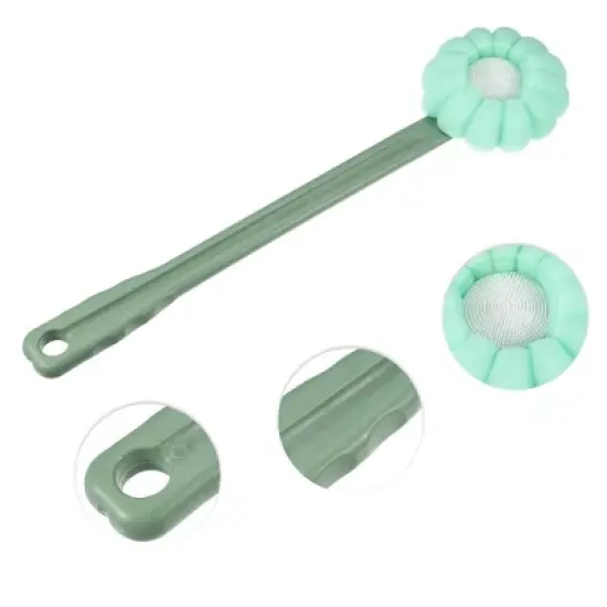 Unique Bargains Long Handle Bath Brush for Shower 14.96" Length 1 Pc image {2}