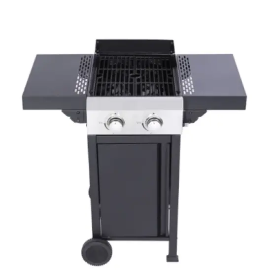 FURNIinspire Outdoor Grills, Griddles and Smokers Professional 2 Burner Gas Grill, Stainless Steel BBQ with Pizza Oven, Black, 22.6"*23.6"*17.32" image {4}