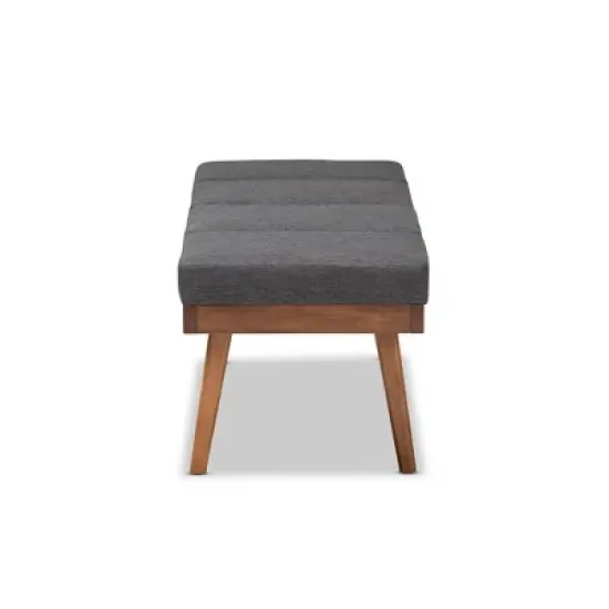 Larisa Wood Bench - Baxton Studio image {6}
