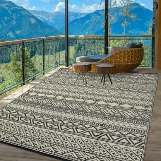 Outdoor Rugs Waterproof Plastic Straw Rug for Patio image {8}