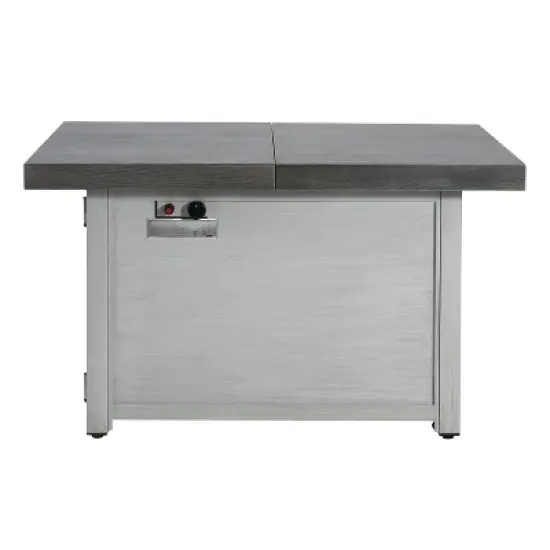 Christopher Knight Home Roy Contemporary Patio Extendable Aluminium Alloy 50,000 BTU Fire Pit Table image {1}