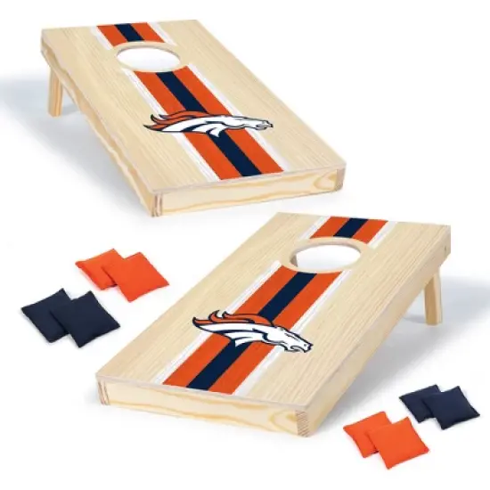 NFL Denver Broncos 1'x2' Wood Cornhole Set image {7}