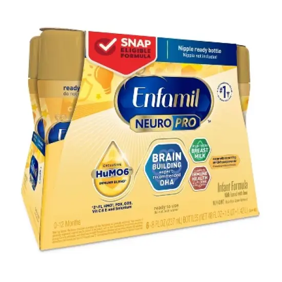 Enfamil NeuroPro Ready to Feed Infant Formula Bottles - 8 fl oz Each/6ct image {10}