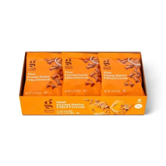 Mini Peanut Butter Filled Pretzels Multipack - 9ct - Good & Gather&trade; image {5}