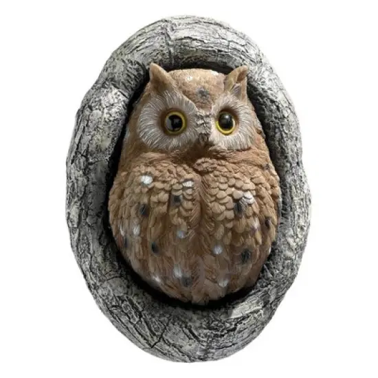Design Toscano Octavius Knothole Owl Tree Sculpture - Multicolored image {2}