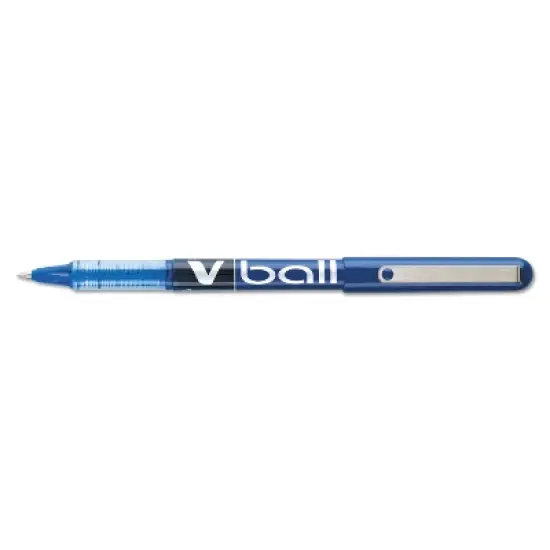 Pilot VBall Liquid Ink Roller Ball Stick Pen Blue Ink .5mm Dozen 35201 image {2}