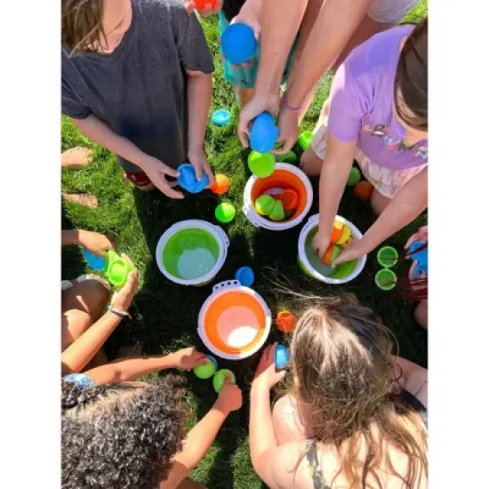 SplatterBallz Reusable Water Balloon Balls Kit with Bucket and Expansion Pack image {2}