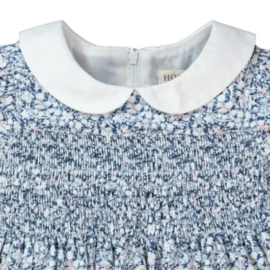 Hope & Henry Baby Seersucker Peter Pan Collar Dress image {1}