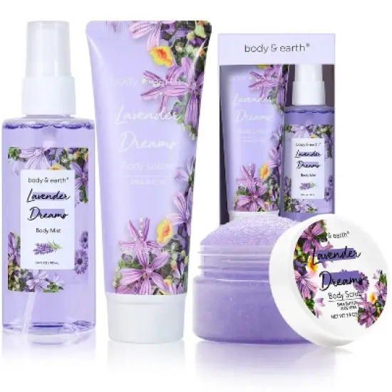Body & Earth 3pc Lavender Body Care Gift Set image {5}