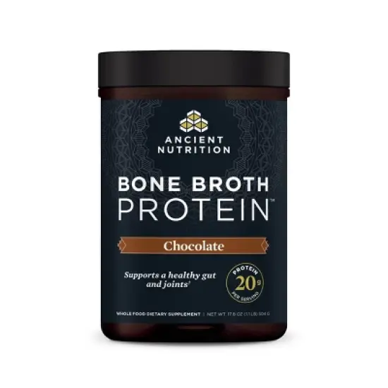 Ancient Nutrition Bone Broth Protein Powder - Chocolate - 17.8oz/20 Servings image {7}