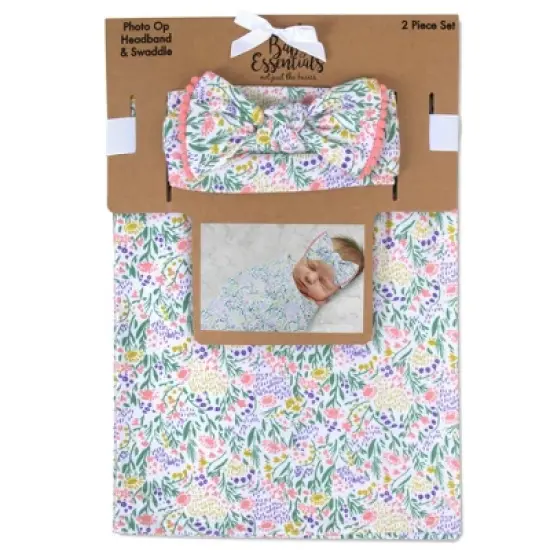 Baby Essentials Rose Floral Swaddle Blanket image {5}