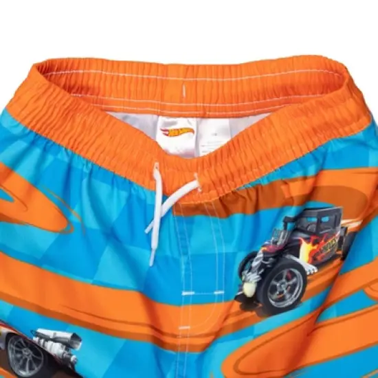 Hot Wheels Pullover Rash Guard and Swim Trunks Outfit Set Toddler to Big Kid  image {7}