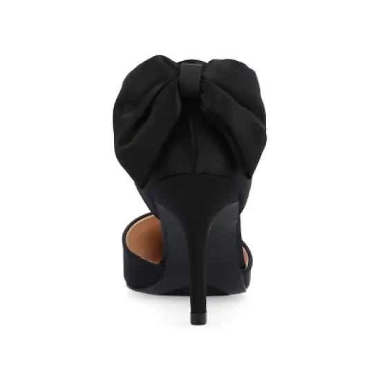 Journee Collection Women's Tanzi Pointed Toe Mid Heel Pumps image {2}