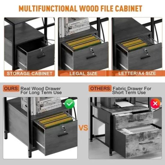 L Shaped Desk - 76" L Shaped Gaming Desk image {6}