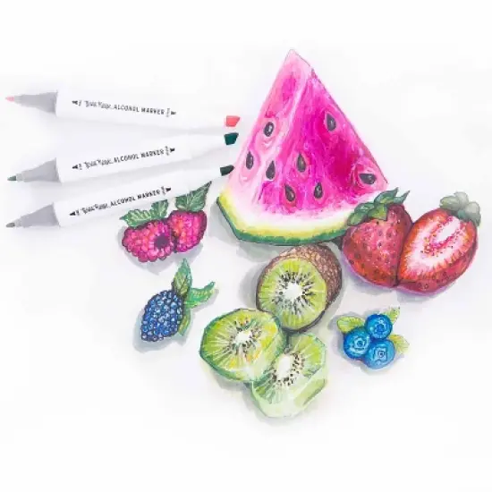 Brea Reese: Alcohol Markers - 24pc Color Set - Broad & Fine Point Dual-Tip image {3}