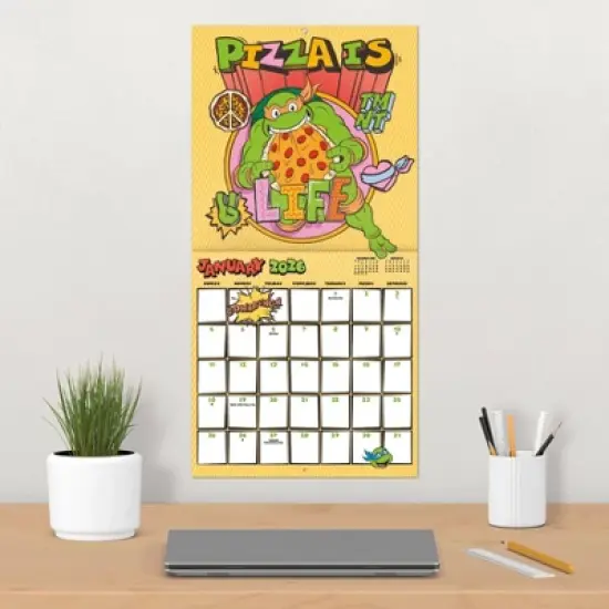 Trends International 2026 Teenage Mutant Ninja Turtles 12"x12" Wall Calendar image {4}