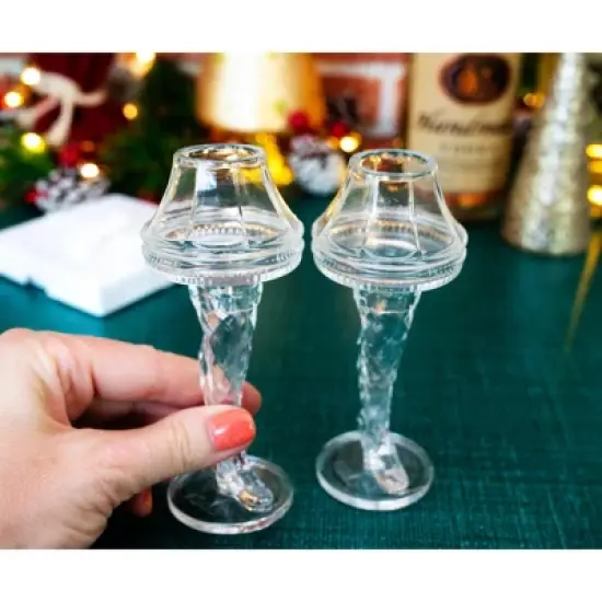 ICUP, Inc. A Christmas Story Leg Lamp 2-Ounce Mini Shot Glasses | Set of 2 image {3}