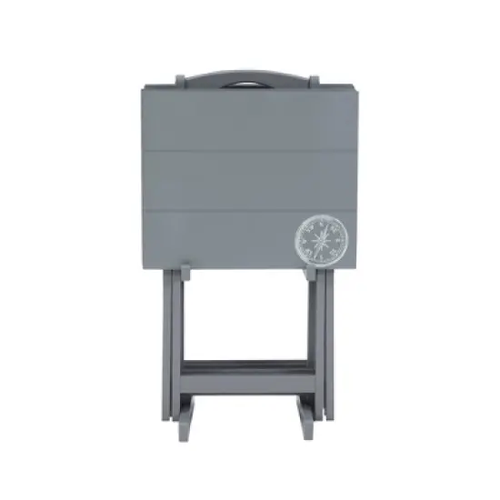 Compass Tray Table Set - Linon image {2}