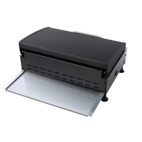 3-Burner Gas Grill with Teppanyaki Plate, Cast Iron Grids, Stainless Steel Plancha, Pull-Out Grease Tray, 28,680 BTU Outdoor BBQ Station image {10}