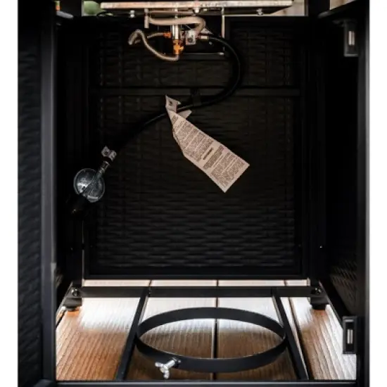 Nestl 28" Wicker Rattan Fire Pit Table image {6}