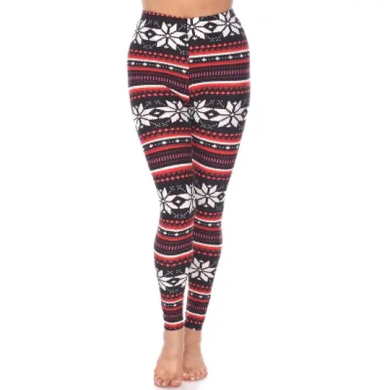 Women's One Size Fits Most Printed Leggings - One Size Fits Most - White Mark image {7}