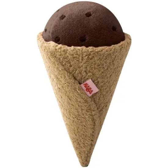 HABA Biofino Ice Cream Venezia - 2 Pretend Play Plush Cones with Reversible Scoops (4 Flavor Combos) image {6}