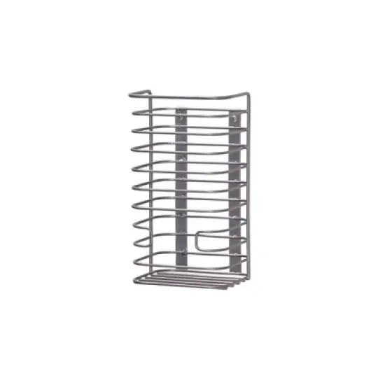 Cabinet Door Trash Bag Holder, Steel Frame, Satin Nickel Powder Coating image {2}
