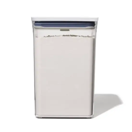 OXO POP 4.4qt Plastic Big Square Airtight Food Storage Container Clear image {6}