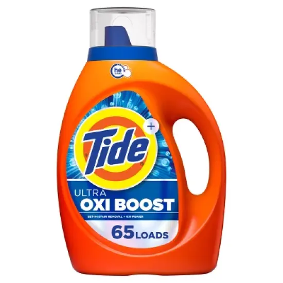 Tide Laundry Detergent Ultra Oxi Boost HE Liquid Laundry Soap and Stain Remover image {12}